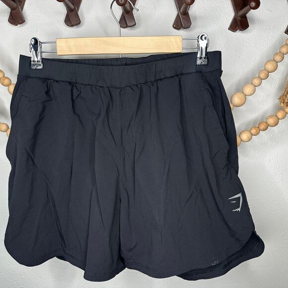Gymshark Black Athletic Shorts - Picture 1 of 4